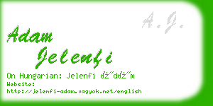 adam jelenfi business card